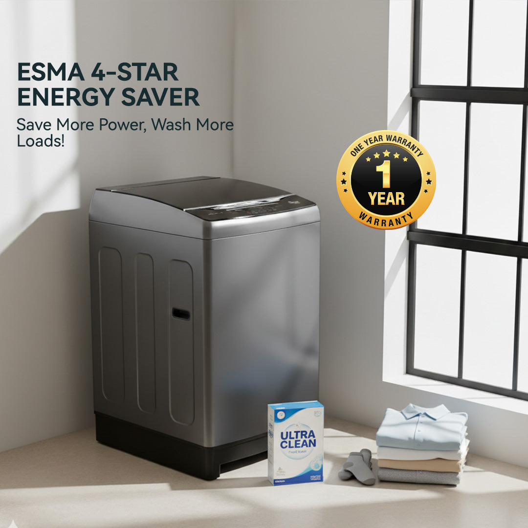 18 KG Top Loading Fully Automatic Washing Machine, ESMA 5 Star, Energy-Saving