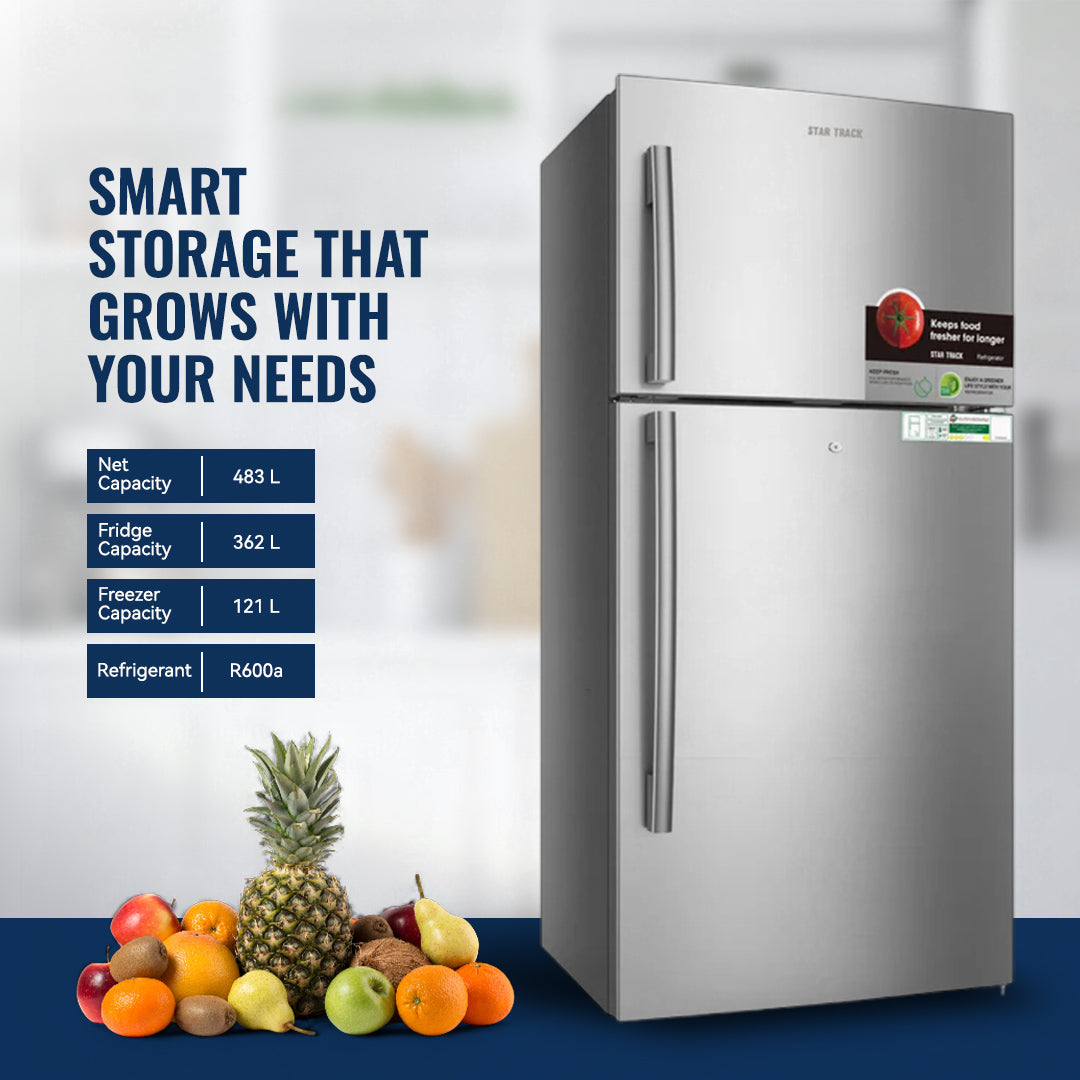 550L Top Mount Refrigerator, No Frost, Reliable for Life, Smart Technology, Multiple Air Flow, Quick Cooling