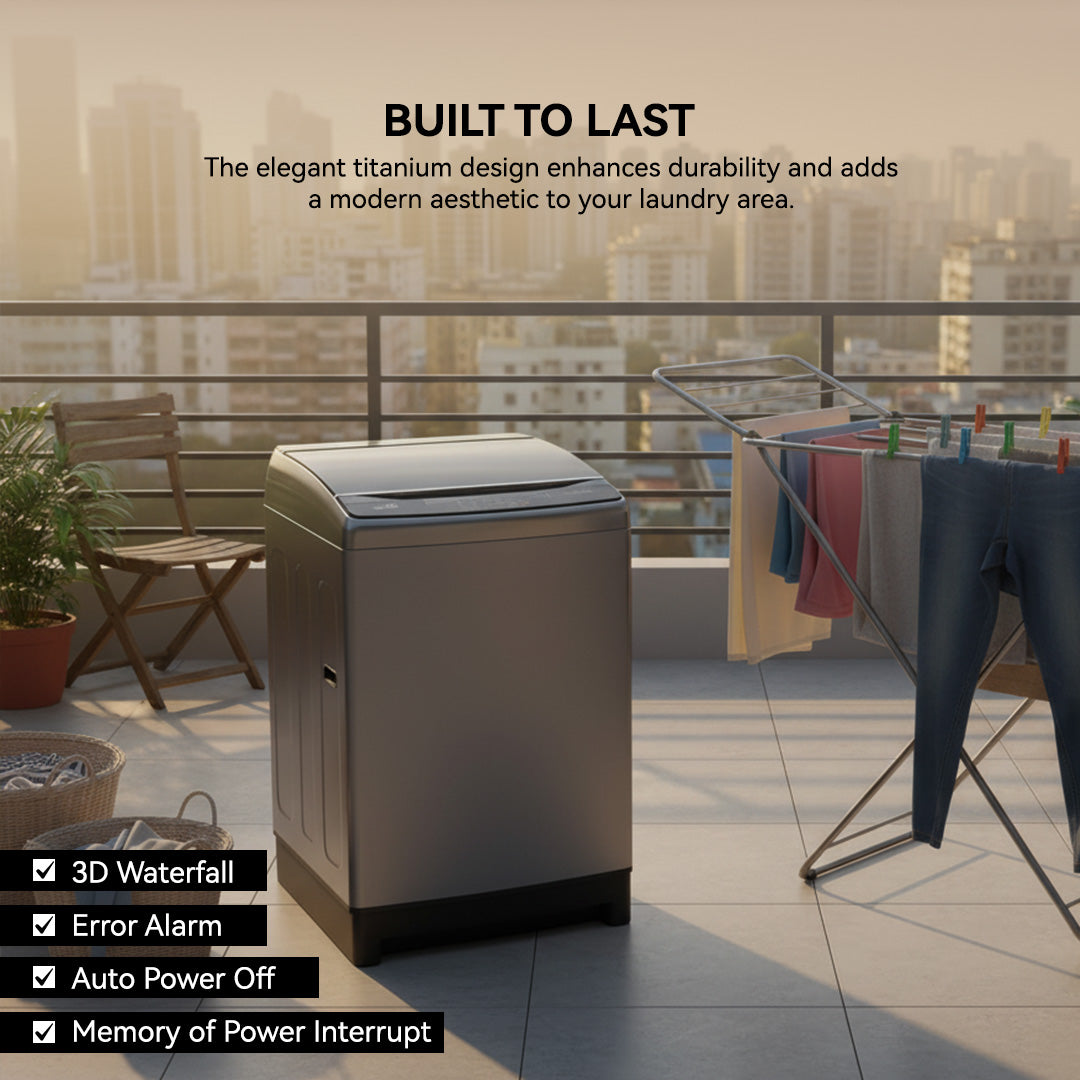 18 KG Top Loading Fully Automatic Washing Machine, ESMA 5 Star, Energy-Saving