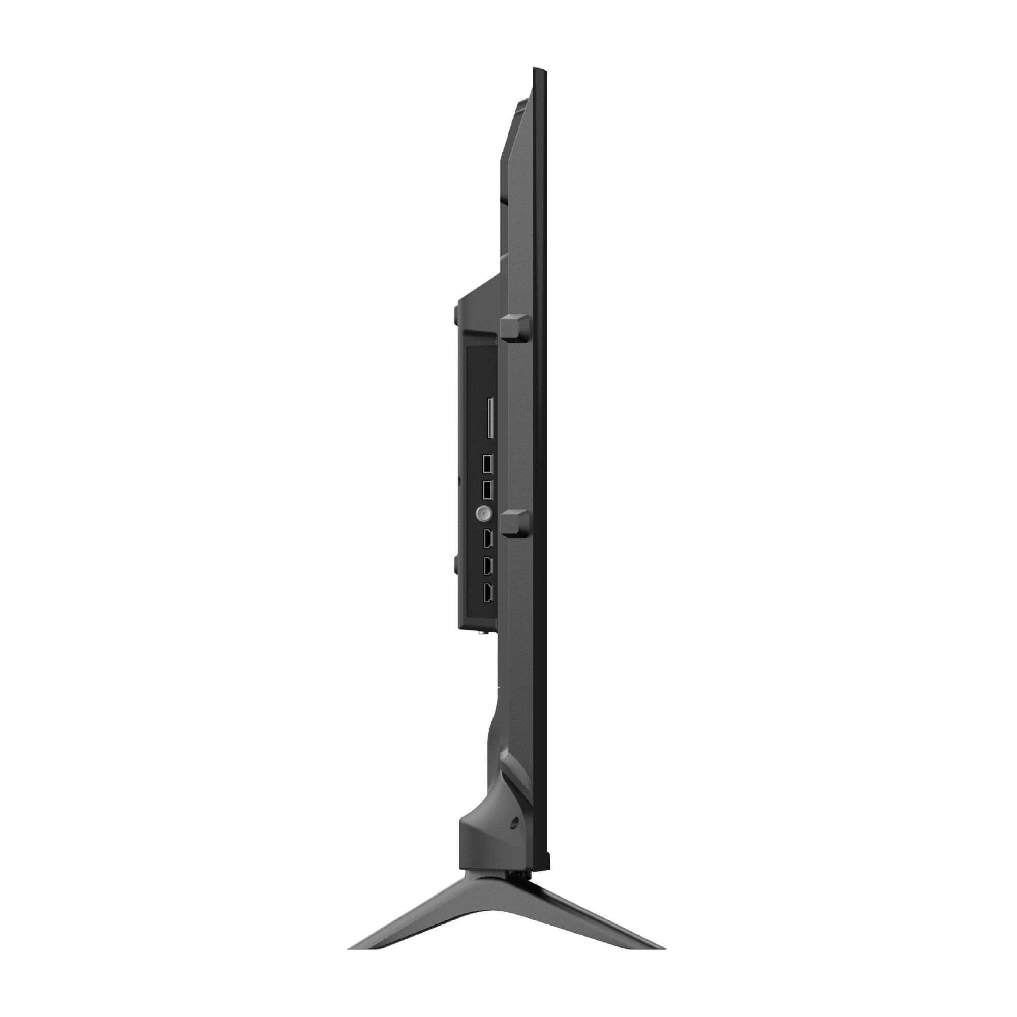 Star Track 4K Smart TV displaying webOS Hub interface with app icons for streaming services, featuring bezel-less design and sleek black frame. Home screen shows Live TV, Alexa, Netflix, and other popular streaming apps arranged in a clean, modern layout against a dark background.
