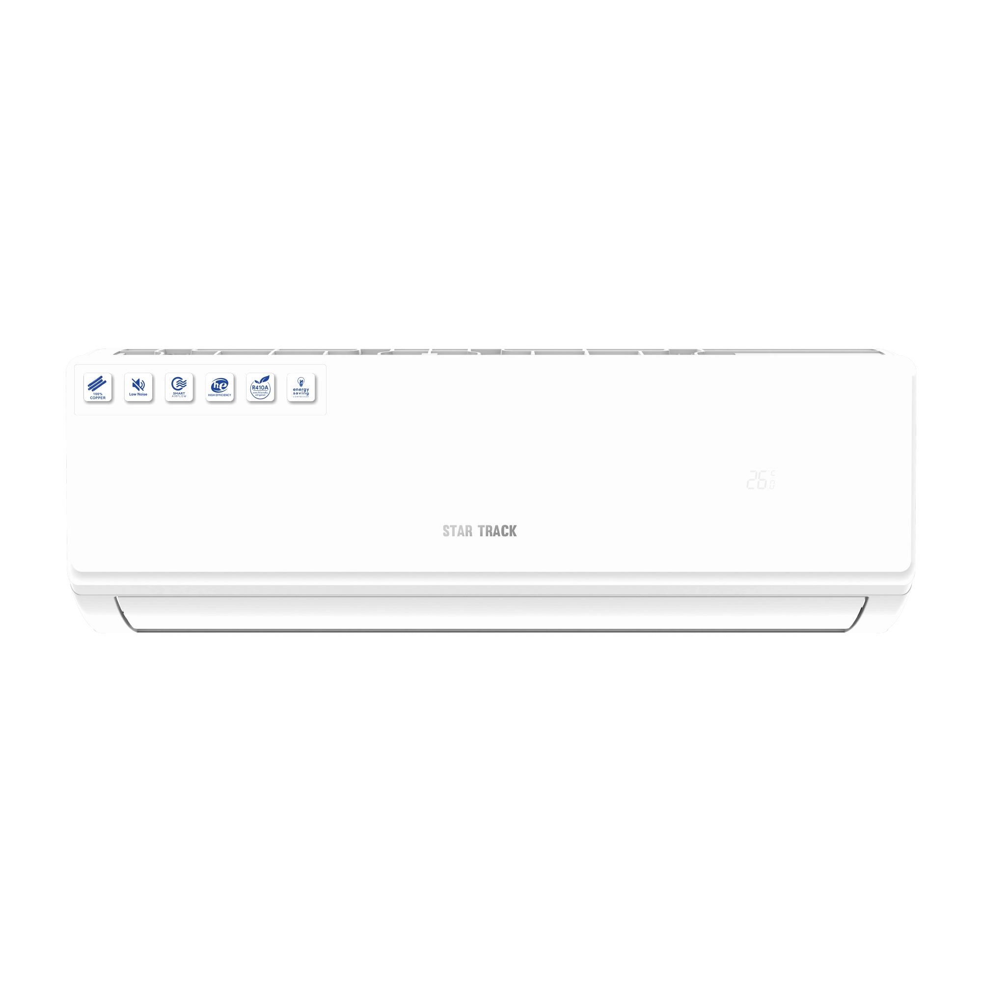 1 Ton Split Air Conditioner, R410A, 12000 BTU, T1 Rotary Compressor, Smart Remote Control, Low Noise
