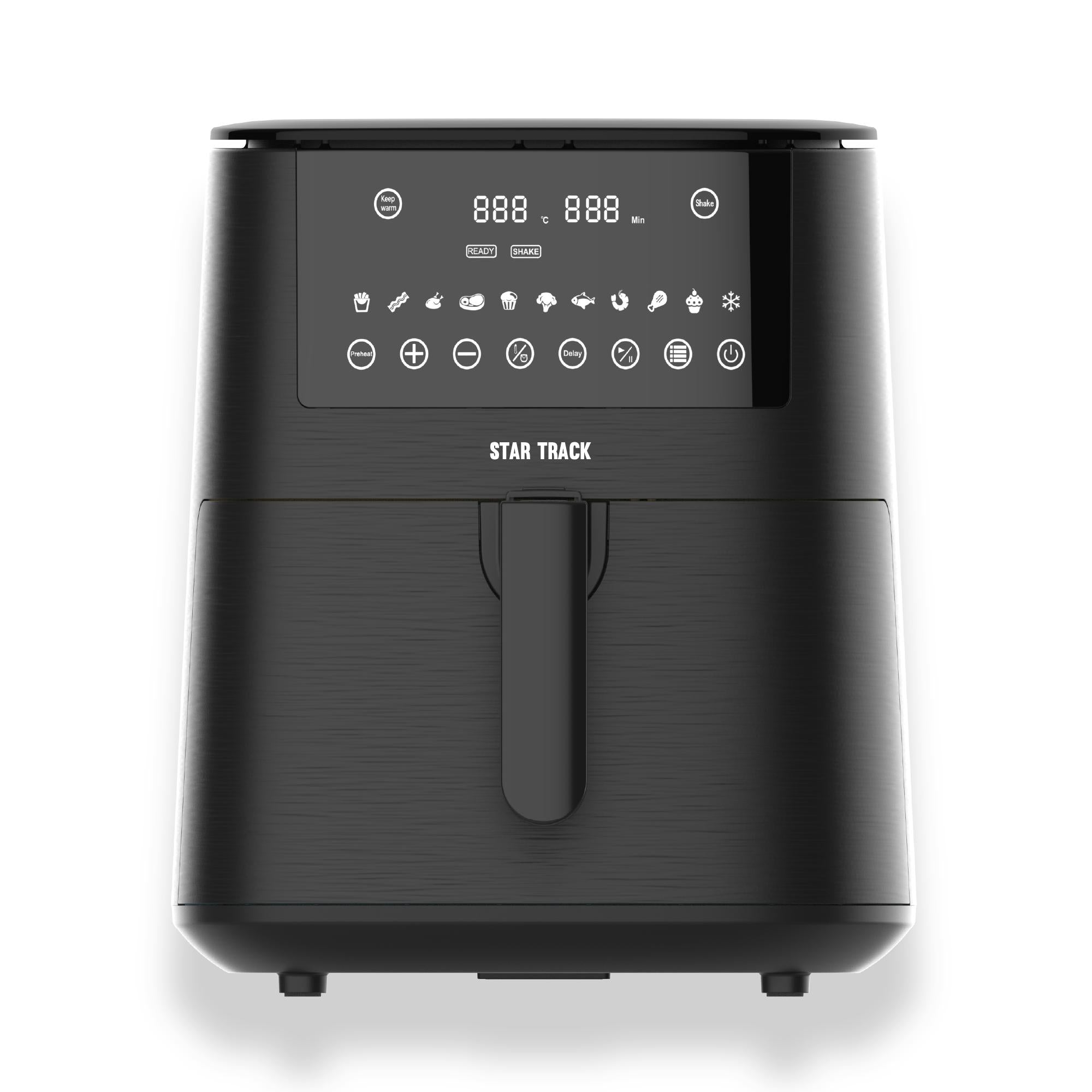 7.2L Air Fryer, 11 Blades Fan, 1650W, Touch Control Function, 11 Cooking Preset, Elegant Design