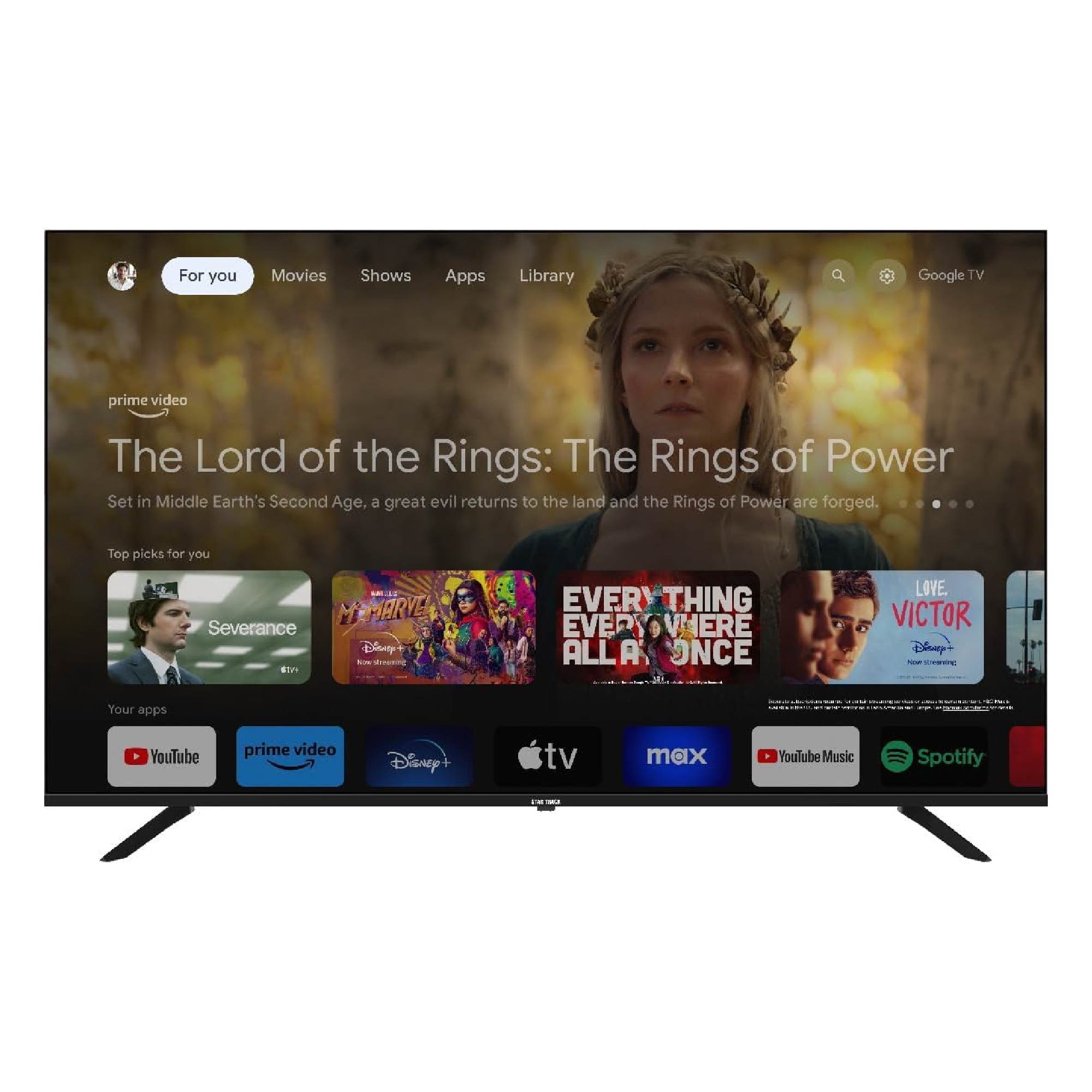 65" Google TV | 4K Ultra HD, Bezel less. Hey Google, Netflix, Disney+, Bluetooth, Satellite Receiver