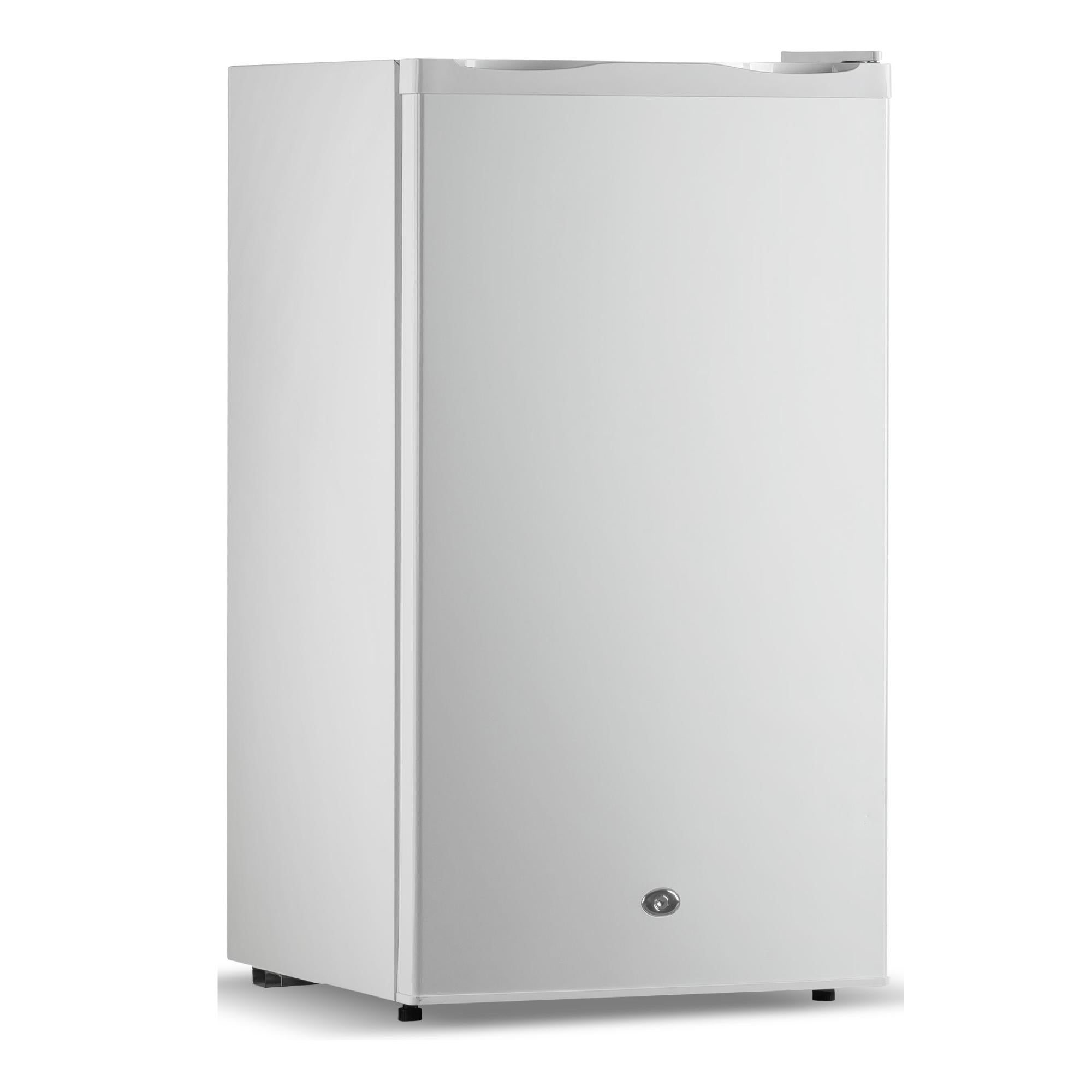 110L Single Door Refrigerator, White, Child lock, Compact, Energy-Efficient, Adjustable Shelves