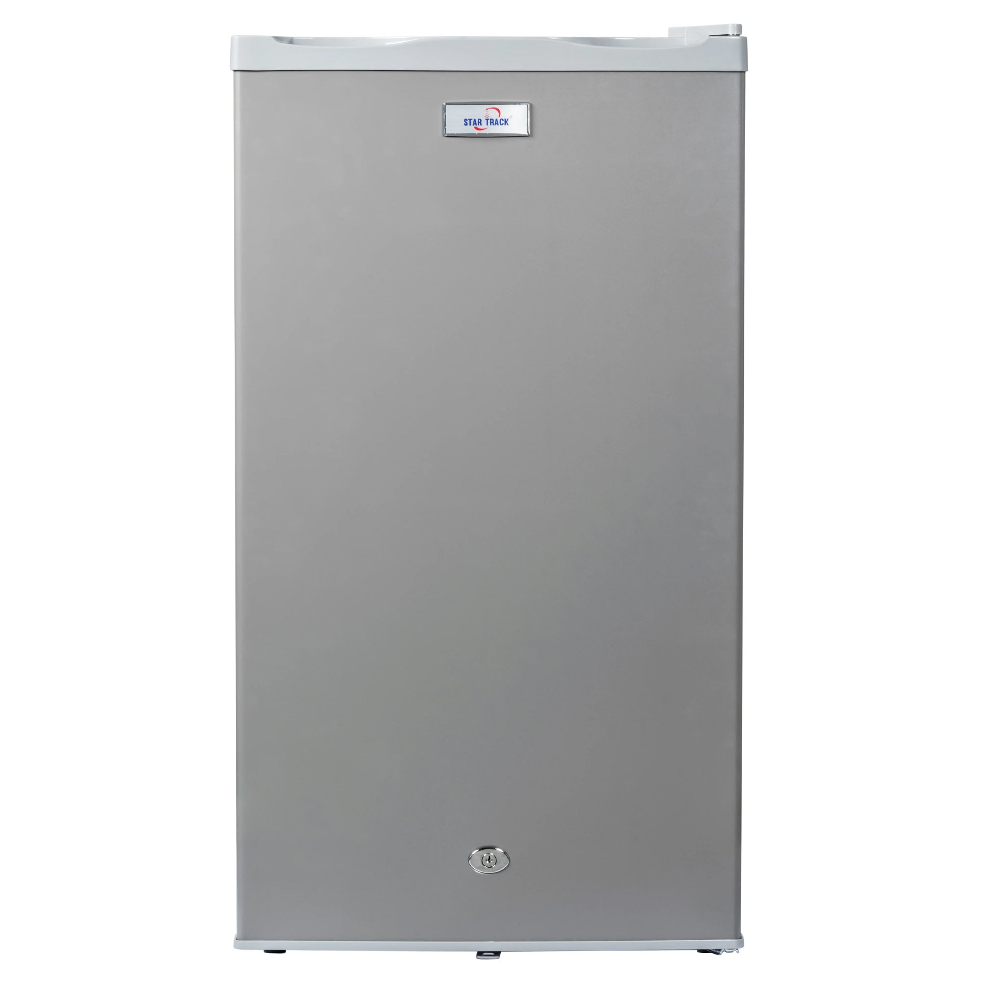 110L Single Door Refrigerator, Grey, Child lock, Compact, Energy-Efficient, Adjustable Shelves