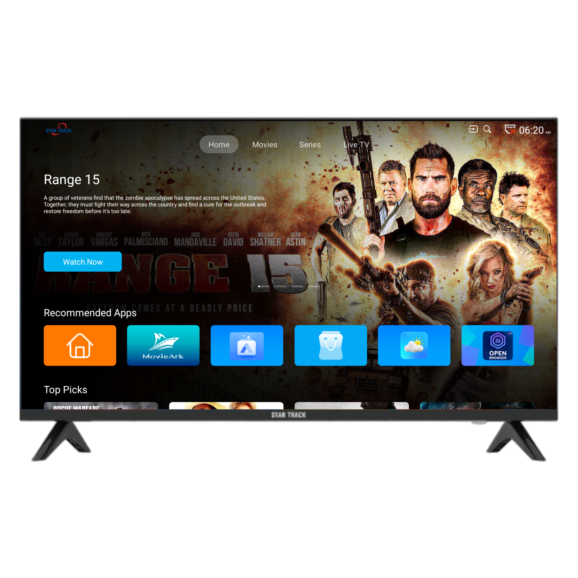 55" 4K Smart TV | Android 15, Ultra HD, Netflix, YouTube, Miracast, Bezel less, Satellite receiver