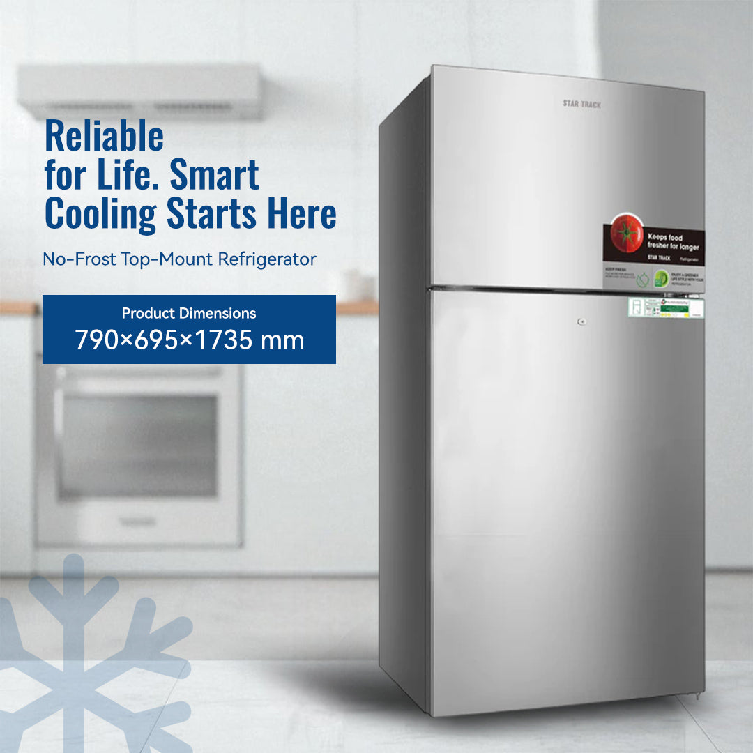 550L Top Mount Refrigerator, No Frost, Reliable for Life, Smart Technology, Multiple Air Flow, Quick Cooling