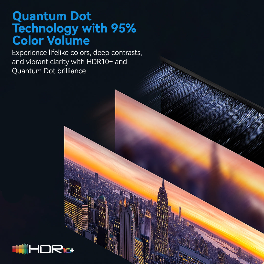 75 Inch QLED 4K Smart TV | HDR10+ | Dolby Audio | 95% Color Volume with Quantum Dot | 350 Nits Ultra Bright Display | WebOS with Apple AirPlay & Home | Air Mouse Remote | Ultra HD Smart TV