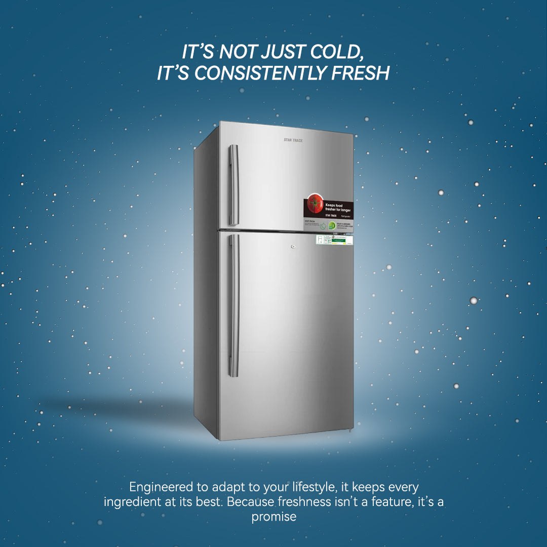 550L Top Mount Refrigerator, No Frost, Reliable for Life, Smart Technology, Multiple Air Flow, Quick Cooling