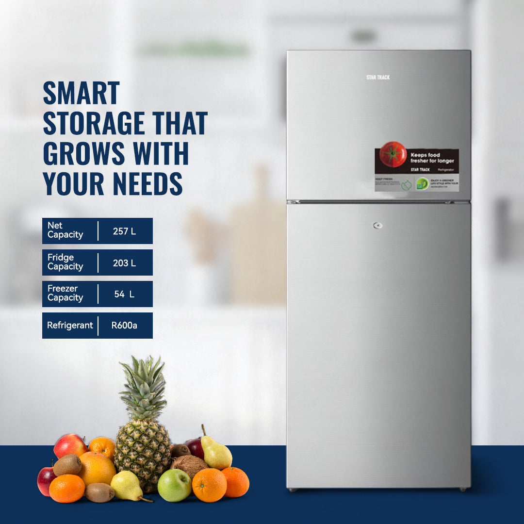 320L Top Mount Refrigerator, No Frost, Reliable for Life, Smart Technology, Multiple Air Flow, Quick Cooling