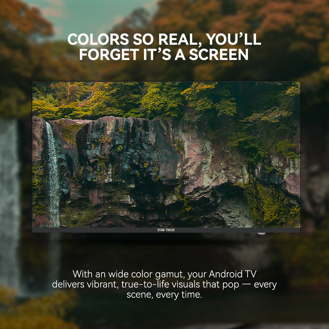 75" 4K Smart TV | Android 14, Ultra HD, Netflix, YouTube, Miracast, Bezel less, Satellite receiver