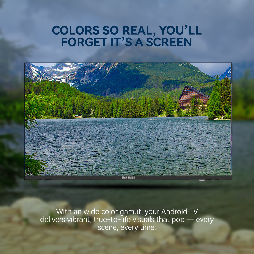 50" 4K Smart TV | Android 14, Ultra HD, Netflix, YouTube, Miracast, Bezel less, Satellite receiver