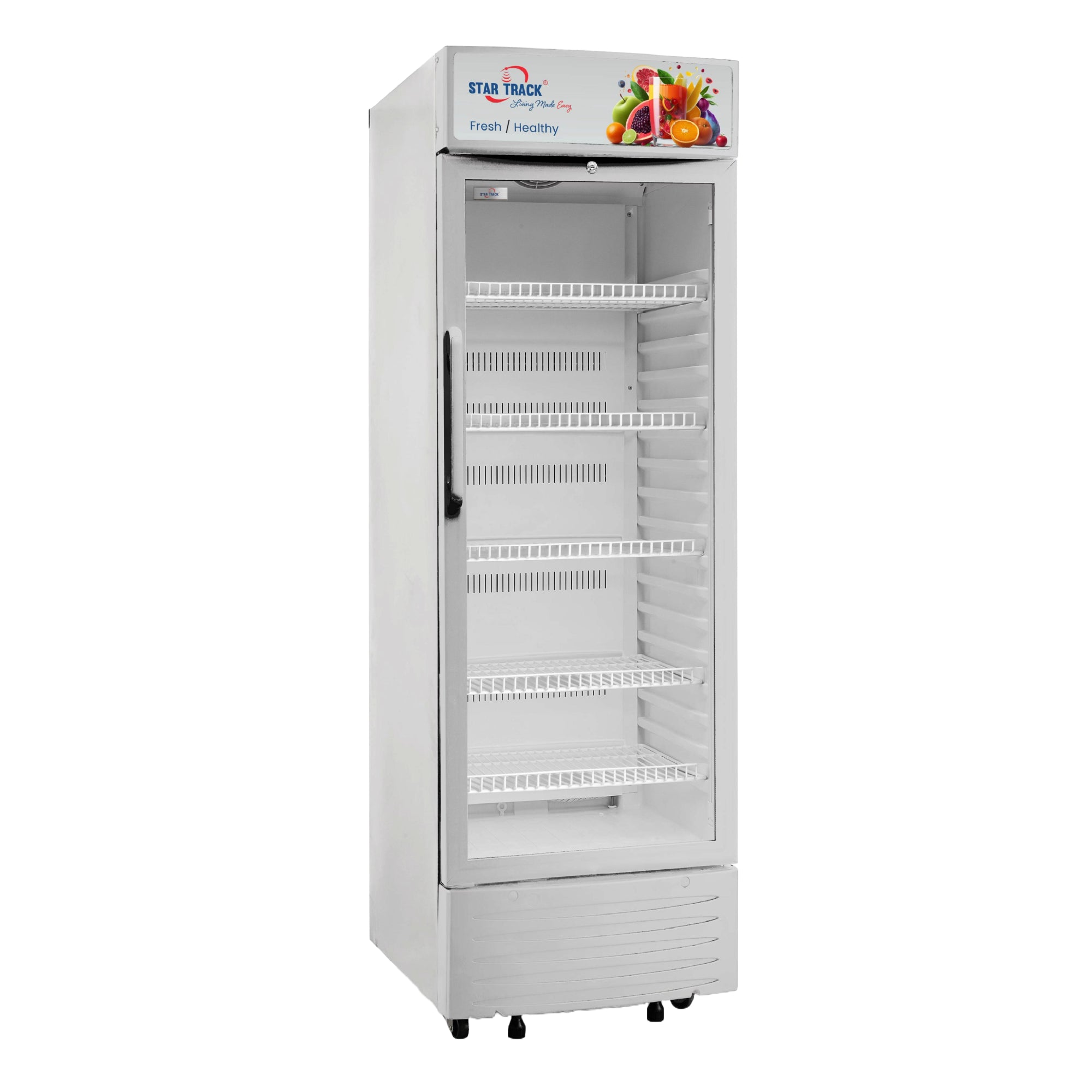 STAR TRACK Freestanding Show Case Chiller Freezer 350L, Smart Storage, Temperature Control, Automatic Defrost Function