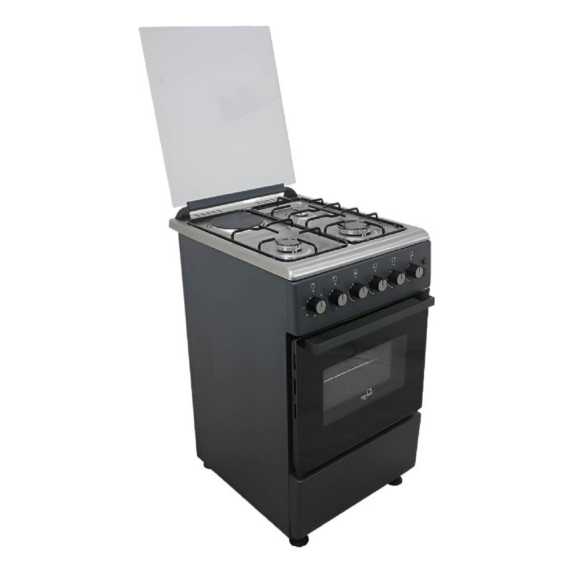 STAR TRACK 50x60cm Freestanding Gas Cooker 3 Burner, Full Safety, Stainless Steel Design, and Easy-to-Use Controls