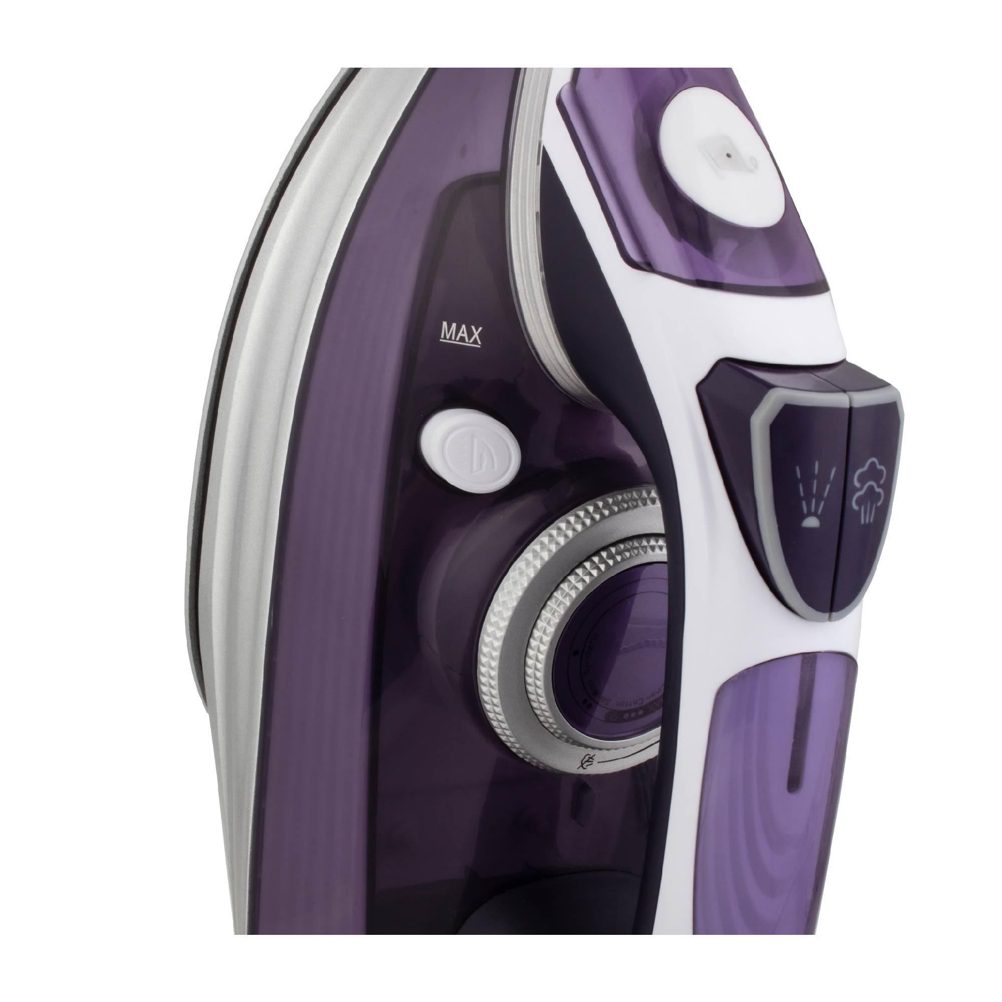 STAR TRACK Steam Iron 3000W, PG, 300ml, double ceramic coating, Auto shut, Anti drip function, Self cleaning mode