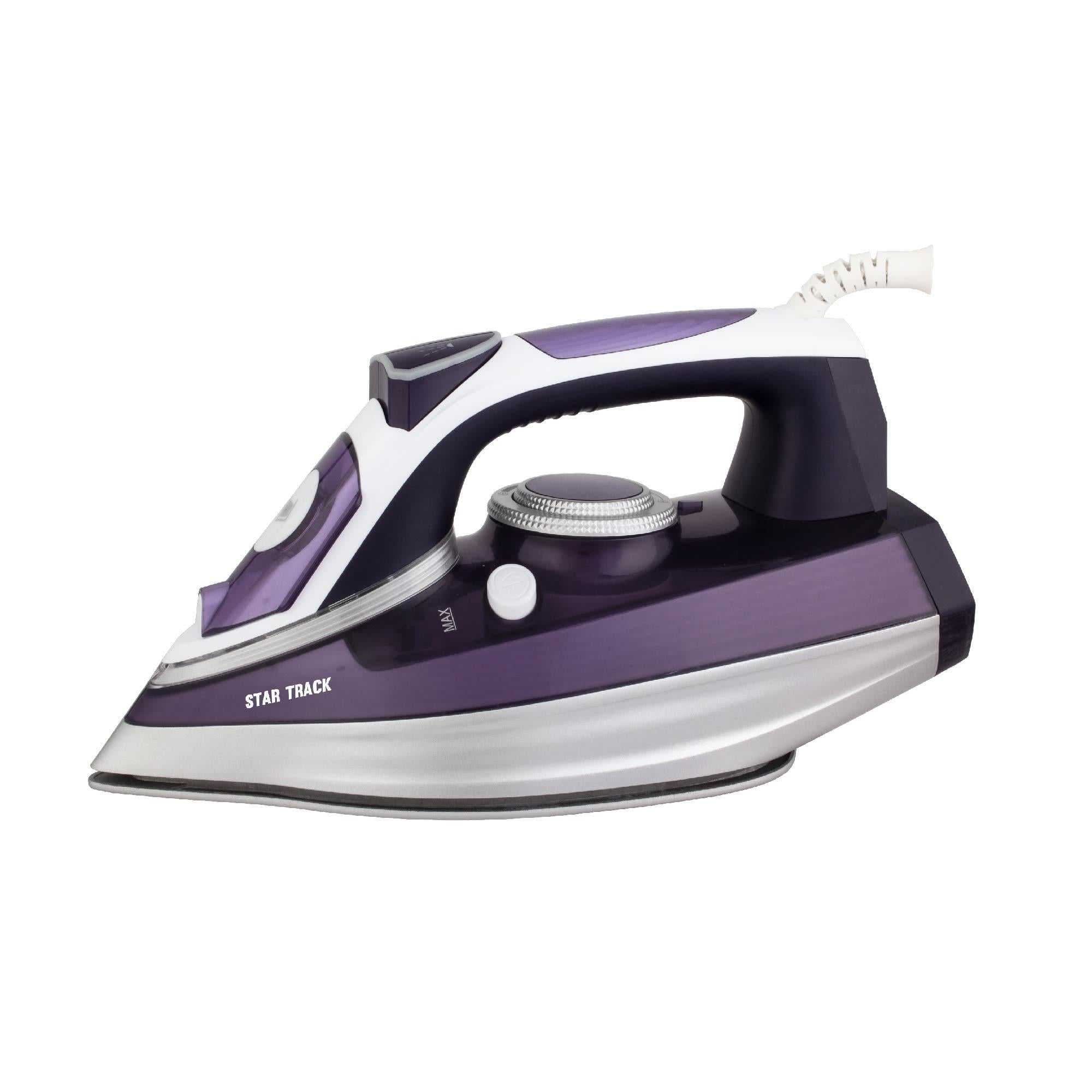 STAR TRACK Steam Iron 3000W, PG, 300ml, double ceramic coating, Auto shut, Anti drip function, Self cleaning mode