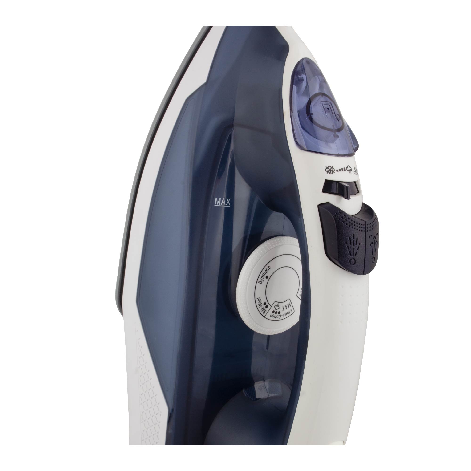 STAR TRACK Steam Iron 2200W, BW, 280ml,double ceramic coating, auto shut, anti drip function self cleaning mode